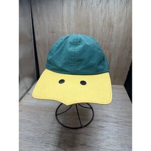 Vintage Oregon Ducks Made In The USA Columbia Fleece Lined Hat Ear Flaps Large